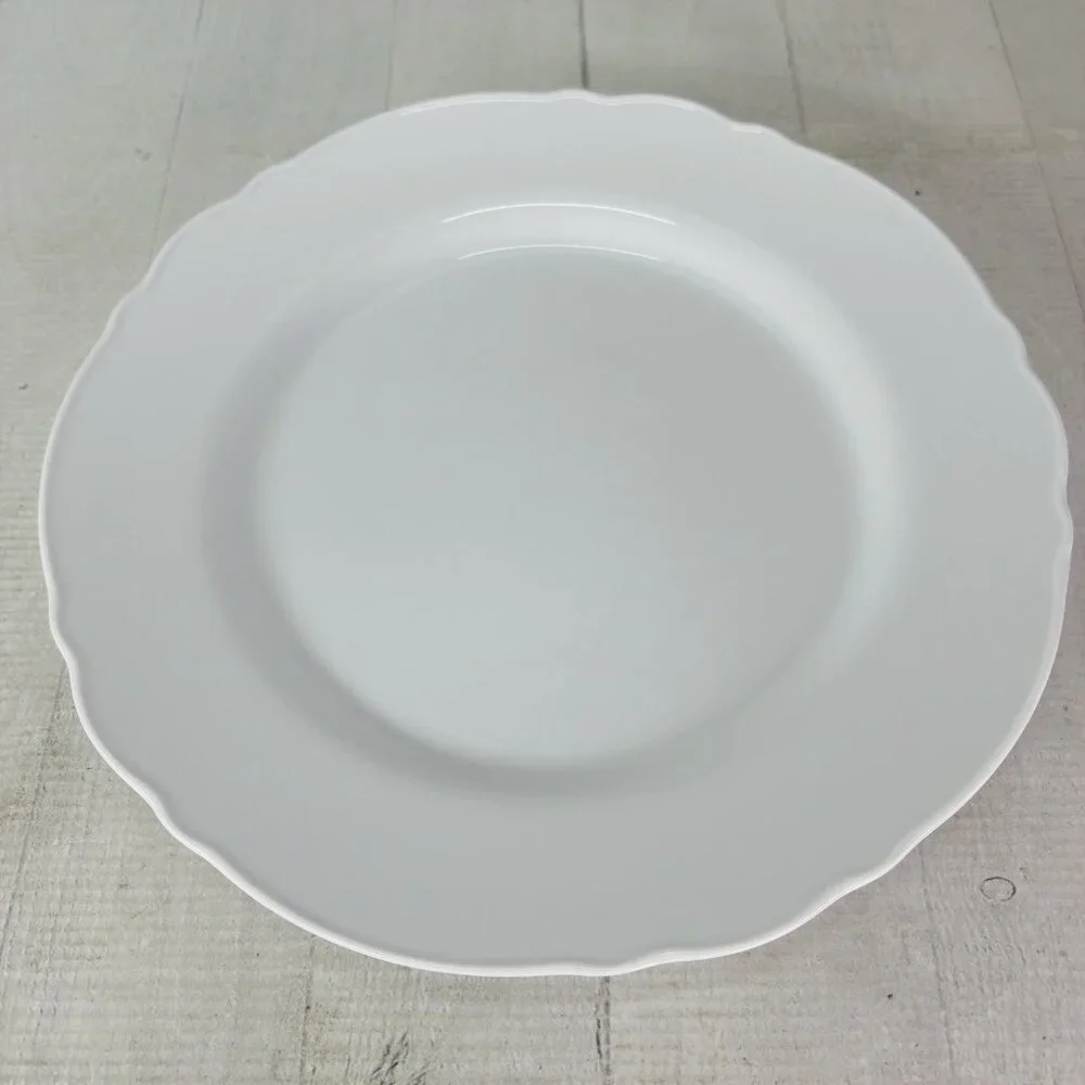 Ikea of Sweden UPPLAGA 21986 White Scalloped Porcelain 11